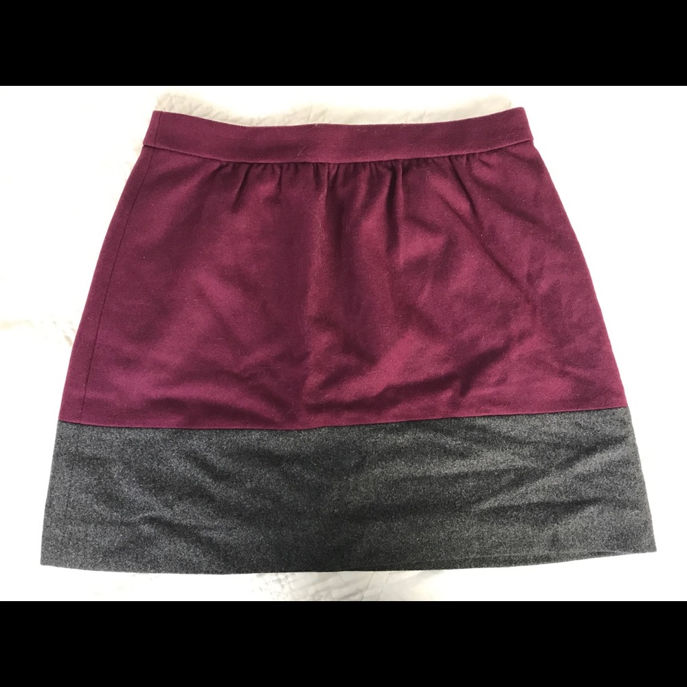 JCrew color block skirt